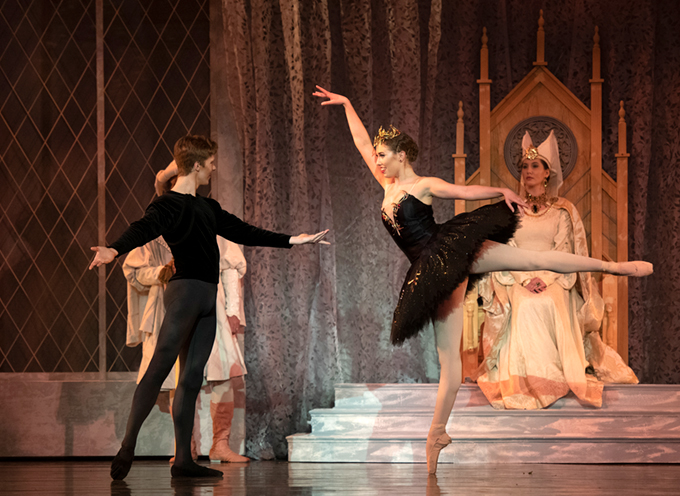 Single dancer featured section Swan Lake Black Swan Pas de Deux